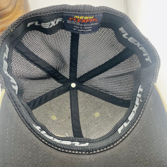 Barracuda Lot of 2 Mesh Flexfit Baseball Caps Gray and Camo - Picture 7 of 12